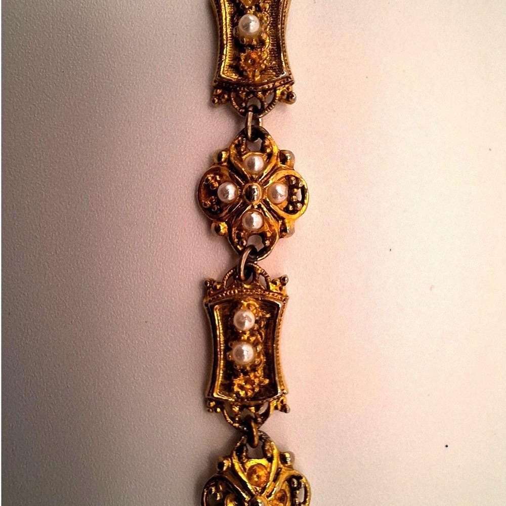 Vintage Arthur Pepper bracelet Victorian Revival Etruscan antique mid century